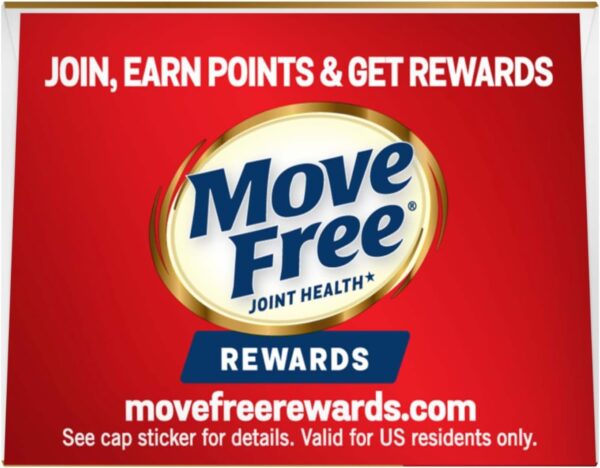 Move Free Ultra Triple Action Joint Support Supplement - Type II Collagen Boron & Hyaluronic Acid - Supports Joint Comfort, Cartiliage & Bones in 1 Tiny Pill Per Day, 64 Tablets (64 servings)