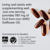 Sports Research CLA - 1250mg with Active Conjugated Linoleic Acid for Men and Women | Non-GMO, Soy & Gluten Free - 95% (180 Softgels)…