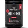 Wilderness Athlete - Brute Force (Caffeine Free Preworkout) | Stim Free Pre Workout Energy Powder Mix - Natural Energy Caffeine Free Preworkout - Workout Powder - 30 Serving Tub (Watermelon Lime)