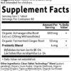 Garden of Life Organics Ashwagandha Stress, Mood & Energy Support Supplement with Probiotics & Ginger Root for Digestion - Vegan, Gluten Free, Non GMO – 2 Month Supply, 60 Tablets