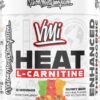 Heat L-Carnitine Powder Enhanced Thermogenic | 1500 mg L-Carnitine | Maximum Absorption Formula | Great Taste for Men & Women | 30 Servings (30 Serving, Gummy Bear)