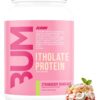 RAW Whey Isolate Protein Powder, Strawberry BumCake (CBUM Itholate Protein) - 100% Grass-Fed Sports Nutrition Powder for Muscle Growth & Recovery - Low-Fat, Low Carb, Naturally Flavored - 25 Servings