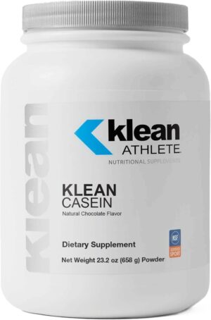 Klean ATHLETE | Klean Casein Protein | Designed to Help with Recovery and Reduce Muscle Breakdown.* | NSF Certified for Sport | 23.2 Ounces | Natural Chocolate Flavor