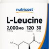 Nutricost L-Leucine 2,000mg, 120 Vegetarian Capsules, Non-GMO, Gluten Free, 30 Servings
