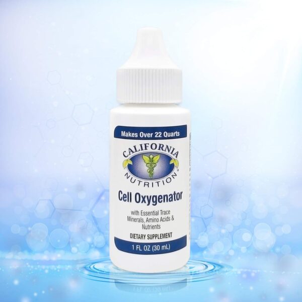 Cell Oxygenator 1 Fl Oz Bottle (Pack of 5), Liquid Concentrate Cell Oxygen Drops Water Daily Nutritional Dietary Supplement, Support Immune System, for Daily Use Sports Athletes