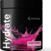Hydrate Electrolyte Drink Mix | Pink Lemonade Flavor | NSF Certified | Electrolytes, Vitamin C, Magnesium, Zinc, Potassium | Used by Athletes & US Military | Boost Performance | 50 Servings