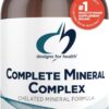 Designs for Health Complete Mineral Complex - Essential + Trace Minerals Supplement with Magnesium Malate, Chromium, Zinc + More - Iron-Free Multi Minerals Blend - Vegan + Gluten Free (90 Capsules)
