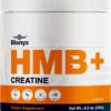 HMB + Creatine Supplement - 3g Daily HMB for Enhanced Strength, Power & Recovery, Ideal for High-Intensity Athletes, 30-Day Supply