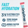 DripDrop Sugar Free Hydration Packets - Zero Watermelon - Single Serve Electrolytes Powder Drink Mix - Non-GMO, Gluten Free, Vegan - 32 Sticks