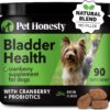 Cranberry Bladder Health for Dogs – Contains Active Ingredients - Cranberry & D-Mannose to Help Support Dog Urinary Tract Health, Dog Bladder Support, & Kidney Support for Dogs (Bacon)