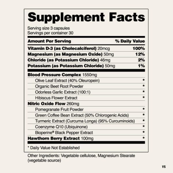Snap Supplements Heart Health Support Supplement with Coq10, Organic Beet Root Powder, Hawthorn Berry, Turmeric and Odorless Garlic, Supports Nitric Oxide Level, Circulation and Flow, 90 Capsules