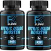 FX SUPPS Nitric Oxide Booster | Bodybuilding Pre Workout Pills for Men and Women (2 Pack of 240 Capsules) Boost Energy Pump & Vascularity | Muscle Builder Supplement with Arginine, Best for Athletes