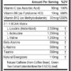 EVL BCAAs Amino Acids Powder - BCAA Energy Pre Workout Powder for Muscle Recovery Lean Growth and Endurance - Rehydrating Post Workout Recovery Drink with Natural Caffeine - Blue Raz