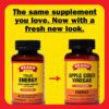 Bragg Energy Apple Cider Vinegar Capsules with B-12 Vitamins - 90 Capsules - Weight Management - Non-GMO, Vegan, Gluten Free, No Sugar - Helps Generate Energy at Cellular Level for Men and Women