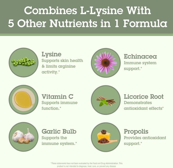 Quantum Health Super Lysine+ / Advanced Formula Lysine+ Immune Support with Vitamin C, Echinacea, Licorice, Propolis, Odorless Garlic (180 Tablets), Packaging may vary