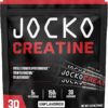 Jocko Fuel Creatine Stick Packs - Creatine Monohydrate Powder Travel Packs for Men & Women, Supplement for Athletic Performance & Muscle Health, 30 Servings 150g (Unflavored)