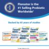 Florastor Probiotics for Digestive and Immune Health, 100 Capsules, Probiotics for Women & Men, Helps Flush Out Bad Bacteria, Boosts The Good with Our Unique Strain Saccharomyces Boulardii