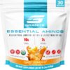Granite Essential Amino Acids Powder for Muscle Recovery and Growth with 10g EAAs and 7g BCAAs - Soy-Free, Gluten-Free, 448g (30 Servings), Orange Creamsicle Flavor
