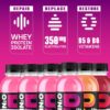 Protein2o Hydration Drink - 2-in-1 Liquid Clear Whey Protein Isolate and Electrolyte Drink - 15g Protein, Vitamins B5, B6 - Post-Workout Recovery - 16.9 Fl Oz - 12 Count Flavor Fusion Variety Pack