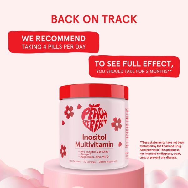 Inositol Multivitamin Capsules – Myo-Inositol & D-Chiro 40:1 Blend, Omega-3, Vitamin D3, Magnesium, Zinc – Supports Women’s Health, Mood, Energy, Supplement – 30 SVG