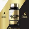 Carlyle Taurine Supplement | 2000mg | 60 Caplets | Vegetarian, Non-GMO, and Gluten Free | Advanced Athlete Formula