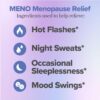 O Positiv MENO Gummies for Menopause, 30 Servings (Pack of 1) - Hormone-Free Supplements for Women with Black Cohosh & Ashwagandha KSM-66 - Helps Alleviate Hot Flashes, Night Sweats, & Mood Swings