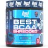 BPI Sports Best BCAA Shredded Caffeine-Free Thermogenic Recovery Formula BCAA Powder Lean Muscle Building Accelerated Recovery - Hydration - Blue Raspberry- 25 Servings - 9.7 Ounce