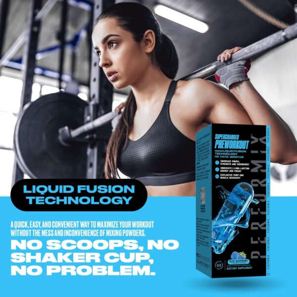 PERFORMIX Supercharged Preworkout - Sustained Energy, Endurance, and Focus - Premium Muscle Supporting Oceanix and Alpha GPC for Hardcore Training & Body Building (60 Capsules)