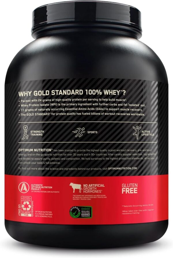 Optimum Nutrition Gold Standard 100% Whey Protein Powder, Mocha Cappuccino, 5 Pound (Packaging May Vary)