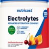 Nutricost Electrolyte Complex Powder (120 Servings, Fruit Punch) - Hydration Supplement Drink Mix with Vitamins and Minerals
