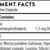 THORNE 5-MTHF - Methylfolate (Active B9 Folate) Supplement - Supports Cardiovascular Health, Fetal Development, Nerve Health, Methylation, and Homocysteine Levels* - 60 Capsules - 5-MTHF 1mg
