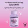 Lemme Debloat - Digestive & Gut Health Gummies with 2 Clinically Studied Probiotics & Prebiotic, Vegetarian, Gluten Free, Non GMO, BlackBerry Flavor (60 Count)