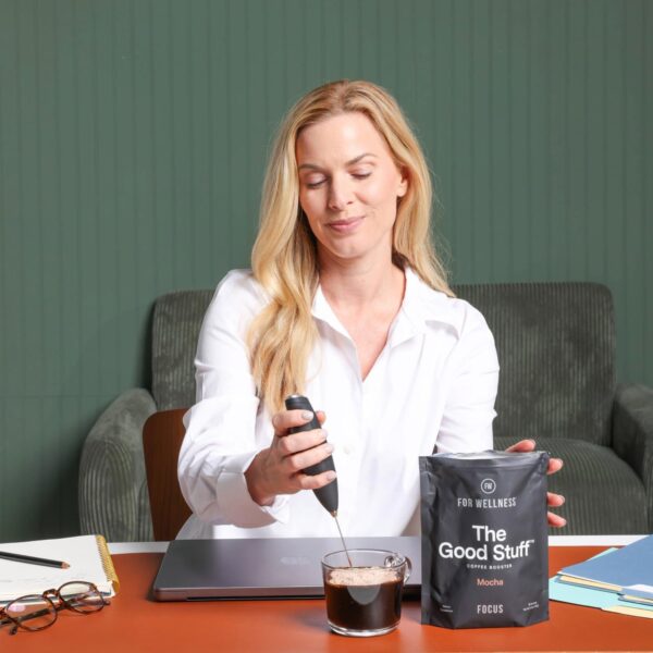 For Wellness The Good Stuff™ Focus Blend (30 Servings Pouch), Non-Dairy Coffee Supplement – Stimulates Cognitive Function & Mental Clarity