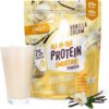 FlavCity Grass Fed Whey Protein Powder - Vanilla Smoothie - 25g Protein & 10g Collagen - Made With Real Vanilla Bean & Organic Coconut Milk - Gluten Free & No Added Sugars (20 Servings)