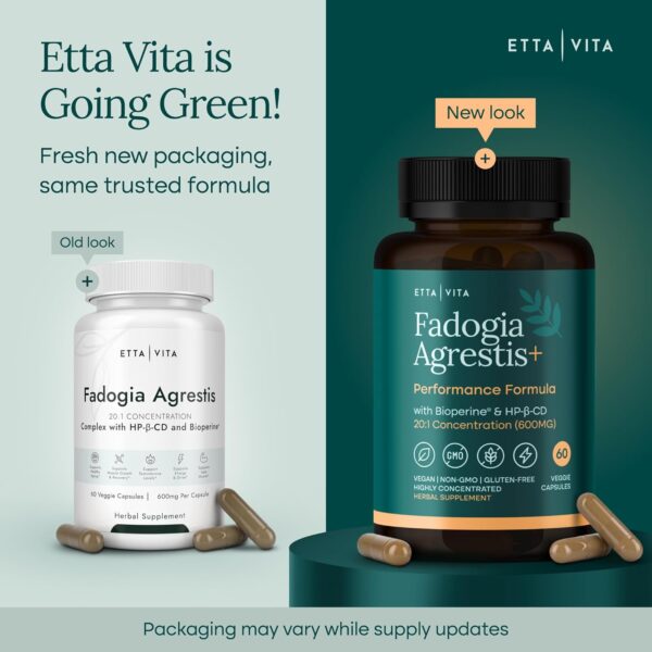 Organic Fadogia Agrestis 600mg for Natural Test Support (2X More Pure - 3X More Absorbent) Athlete Approved - Supports Muscle Growth & Recovery, Healthy Energy Levels, Drive, Stamina & Mood - 60ct