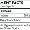 THORNE NAC - N-Acetylcysteine - 500mg - Supports Respiratory Health and Immune Function*; Promotes Liver and Kidney Detox - 90 Capsules
