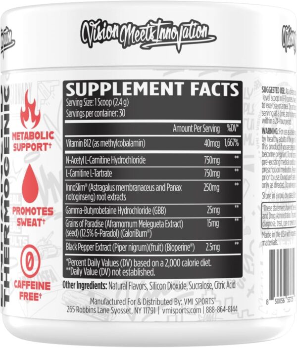 Heat L-Carnitine Powder Enhanced Thermogenic | 1500 mg L-Carnitine | Maximum Absorption Formula | Great Taste for Men & Women | 30 Servings (30 Serving, Gummy Bear)