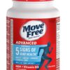 Move Free Advanced Glucosamine Chondroitin MSM + Vitamin D3 Joint Support Supplement, Supports Mobility Comfort Strength Flexibility & Bone + Immune Health - 120 Tablets (60 servings)