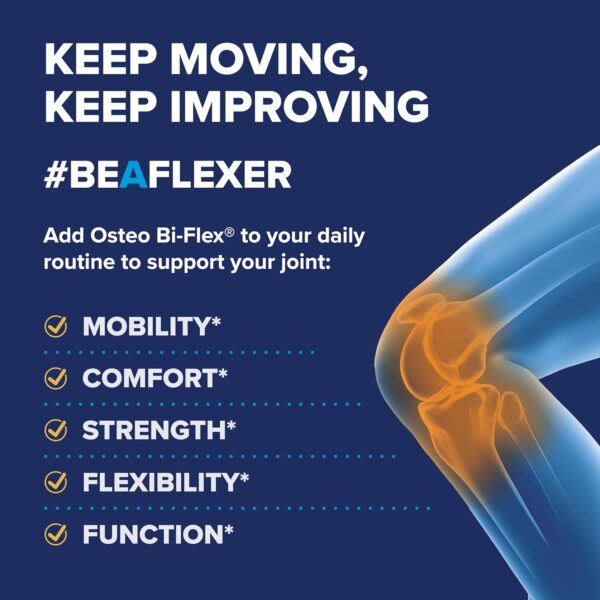 Osteo Bi-Flex Triple Strength, Glucosamine Chondroitin with Vitamin C Joint Health Supplement, Coated Tablets, 80 Count