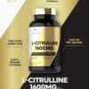 Carlyle L Citrulline Supplement | 1600mg | 200 Powder Capsules | for Men and Women | Advanced Athlete Formula | Non-GMO & Gluten Free