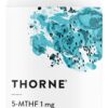 THORNE 5-MTHF - Methylfolate (Active B9 Folate) Supplement - Supports Cardiovascular Health, Fetal Development, Nerve Health, Methylation, and Homocysteine Levels* - 60 Capsules - 5-MTHF 1mg