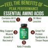 All 9 Essential Amino Acids Supplement. Capsules With 3x More Leucine For Muscle Recovery, Growth. EAA Supplement Better Than BCAA / BCAAS Branched Chain Aminos Acid. USA Tested EAAs Men + Women