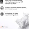 Momentous Creatine Monohydrate Powder - Creapure Creatine Powder Supports Strength, Lean Muscle, & Recovery for Men & Women - 5g Per Serving, 90 Servings