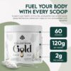 Colostrum Gold - Premium Grass-Fed Bovine Colostrum Powder Supplement for Immunity, Gut Health, Muscle & Wellness - Daily Superfood Supports Hair, Skin, Nails - Women & Men - Unflavored, 60 Servings
