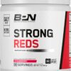 BARE PERFORMANCE NUTRITION, BPN Strong Reds Superfood Powder, Digestive Enzymes, Antioxidants, Improved Natural Energy, 30 Servings, Strawberry
