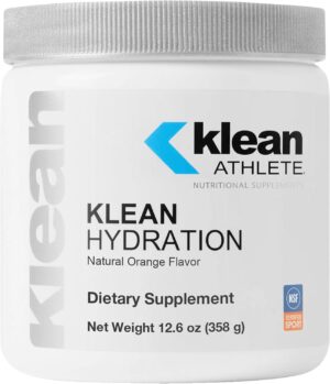 Klean ATHLETE Klean Hydration | Electrolyte Replacement Formula to Hydrate, Maintain Electrolyte Balance, and Rehydrate During Physical Activity | 12.6 Ounces | Natural Orange Flavor