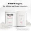 Codeage Liposomal Creatine Powder Supplement - 3-Month Supply - 5000mg Creatine Monohydrate Pre Workout & Post Workouts - Unflavored Creatine, Pure Creatine Powder, Creatinine for Sports - 90 Servings