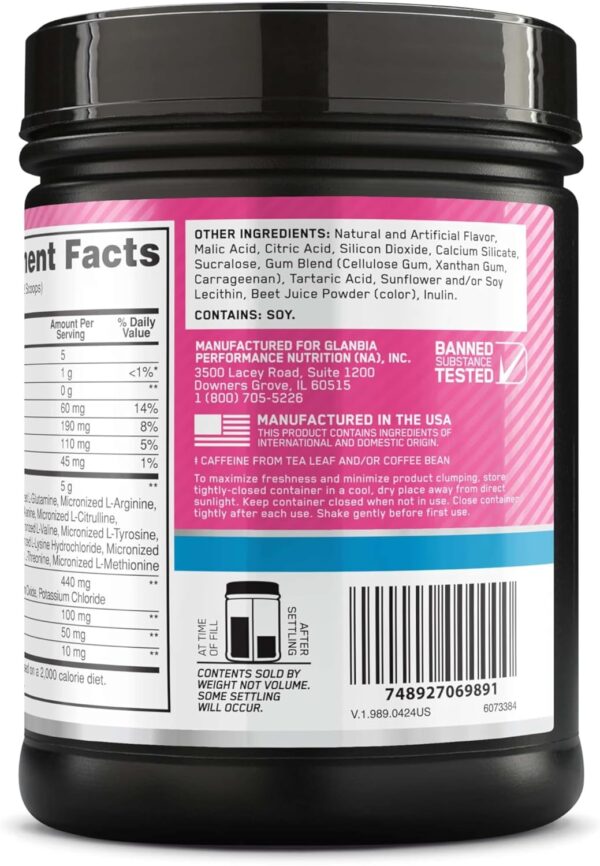 Optimum Nutrition Amino Energy + Hydration, Watermelon Splash, 62 Servings