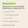 Wuffes Advanced Dog Hip and Joint Supplement with Glucosamine, Chondroitin, Omega 3, MSM, and Green Lipped Mussel, 60 Pork Flavored Chews for Small and Medium Dog Breeds