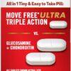 Move Free Ultra Triple Action Joint Support Supplement - Type II Collagen Boron & Hyaluronic Acid - Supports Joint Comfort, Cartiliage & Bones in 1 Tiny Pill Per Day, 64 Tablets (64 servings)
